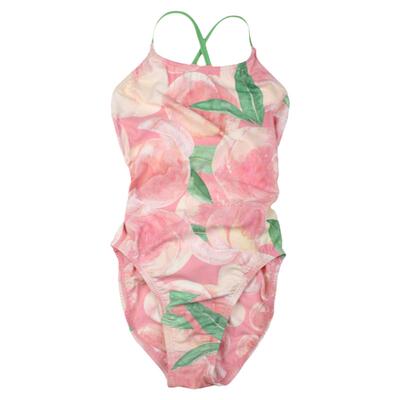 HOOG水蜜桃女三角连体游泳衣