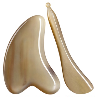 南京同仁堂白水牛角面部刮痧板脸部专用提拉美容正品颈部全身通用