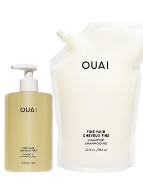 OUAI丰盈蓬松洗发水家庭装1420ml适用多种发质滋养柔顺深层清洁