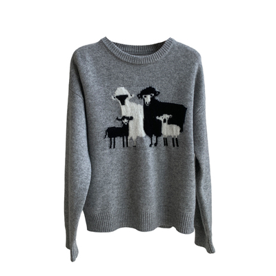 ENJOY童趣风小羊卡通毛衣