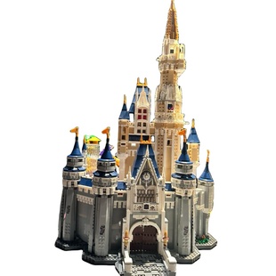 樱花迪士尼公主城堡高难度积木大型建筑拼装模型女孩成人生日礼物