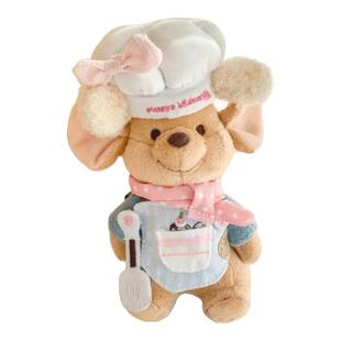 10cm迪士尼小豆衣服新年娃衣着替厨师服装站姿东迪小豆丁毛绒玩偶