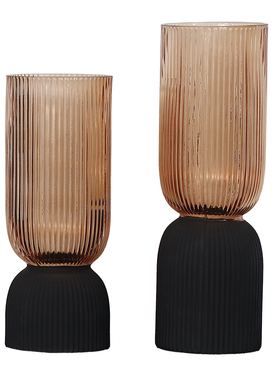 意式极简艺术几何玻璃插花器摆件