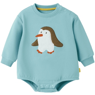 【糯米棉】papa爬爬新品秋季婴儿衣服连体衣男女宝卡通包屁衣哈衣