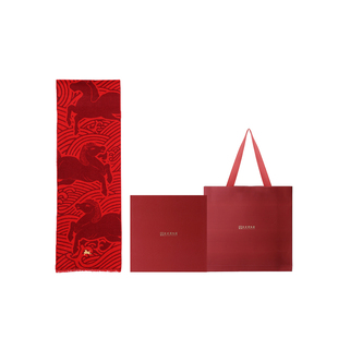 苏州博物馆 马跃新程围巾丝绒围脖马年文创礼盒女新年礼物送妈妈