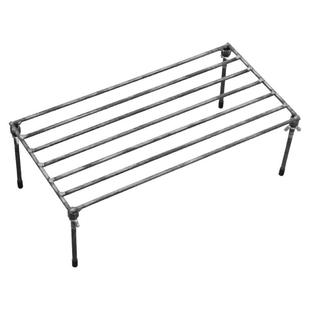 户外野炊柴火三脚锅架炉架钢筋糍粑烧烤炉架子三角火盆支架折叠款