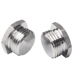 蓝江LAND M牙不锈钢防爆闷盖304隔爆螺纹塞头堵头IP68防水密封塞