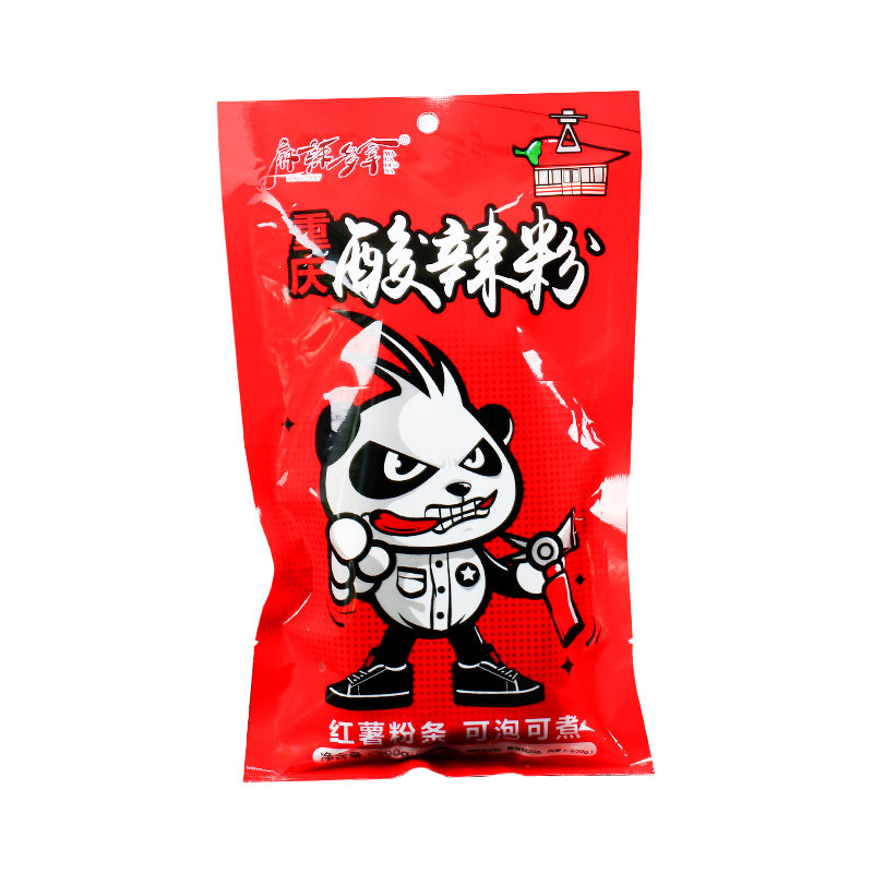 麻辣多拿重慶地道酸辣粉粗粉條紅薯粉方便速食懶人食品290g*6袋