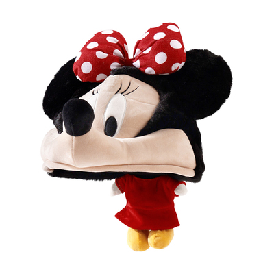 冬季保暖可爱米奇米妮玩偶毛绒帽