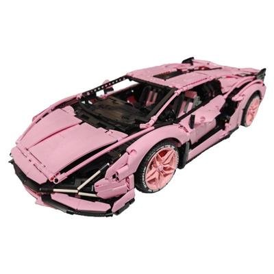 兰博基尼女骑士赛车积木跑车机械