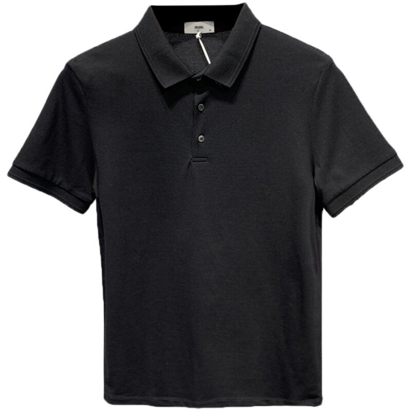 男士短袖POLO衫2021夏季新款韩版修身翻领T恤纯色半袖上衣服潮牌