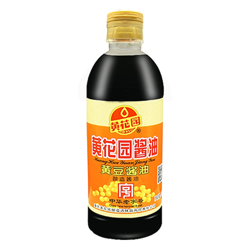 黄花园老字号黄豆酿造三级酱油715ml商用炒菜小面调料非转基因