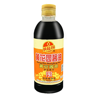 黄花园老字号黄豆三级酱油715ml