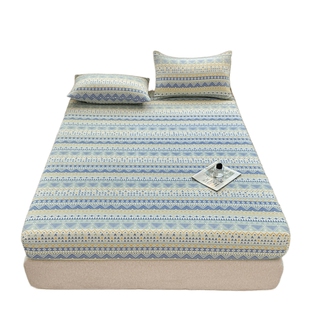 加厚老粗布床笠单件2025新款非全棉纯棉床罩单人床垫保护罩床单套