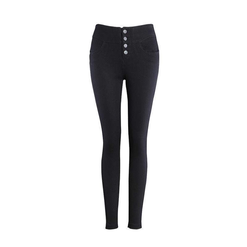 韩国sp68魔术裤2024春秋薄款冬加绒sp-68高腰小黑裤打底裤女外穿