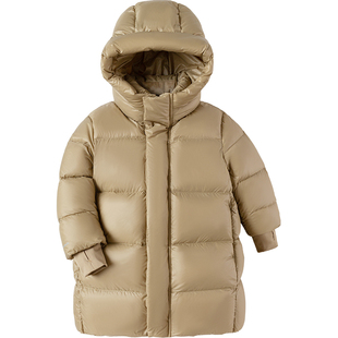 巴拉巴拉儿童羽绒服男童女童加厚鹅绒外套冬季新款童装宝宝中长款