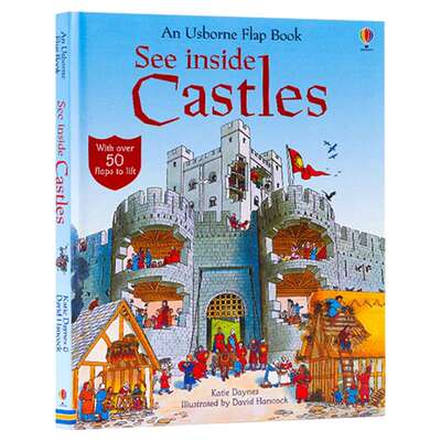 看里面系列 城堡揭秘 英文原版 精装 Usborne See Inside Castles 纸板翻翻书 尤斯伯恩 儿童科普认知绘本 英文版进口原版英语书籍
