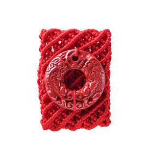 本命年红绳腰链红绳皮带扣红腰绳貔貅朱砂转运轮桃木男士腰带扣