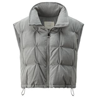 OCHIRLY欧时力  90%绒子羽绒服马甲女保暖别致设计感秋冬