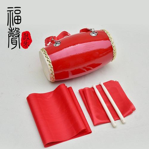 厂家直销121415cm幼儿园腰鼓老年秧歌队腰腰鼓儿童木质成人