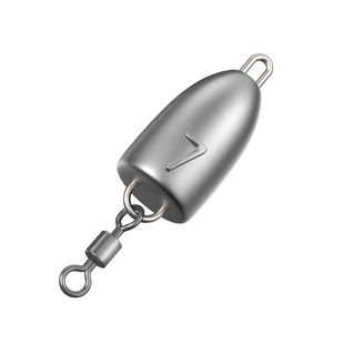 高锑子弹铅带八字环一体铅坠路亚配件合金铅坠卡罗钓组助投器远投