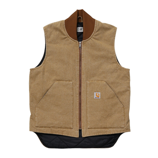 VINTAMERI维托摩瑞美式休闲绗棉背心阿美咔叽复刻V01美式工装马甲