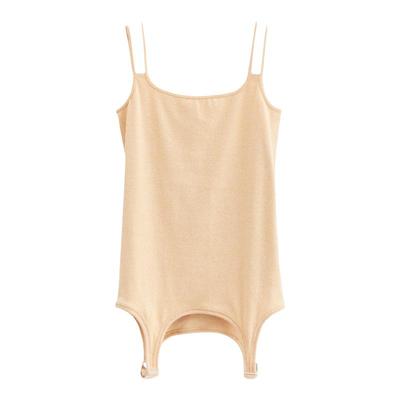 sly双肩带泳衣式甜辣风修身吊带