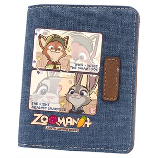 可爱卡通兔子警官同人钱包二次元男女生钱夹学生钱包卡包短款ins