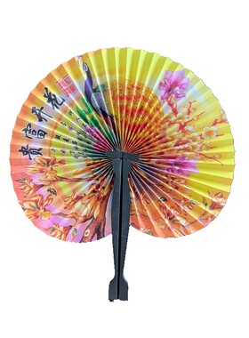 折叠纸扇折扇圆团扇子