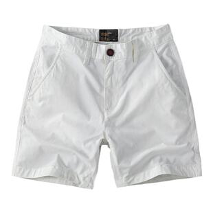 休闲短裤男潮纯棉修身纯色三分四分裤夏季潮牌弹力3分4分裤超短裤