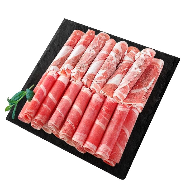 内蒙羔羊正宗原切羊肉卷新鲜羊肉羊肉卷/片