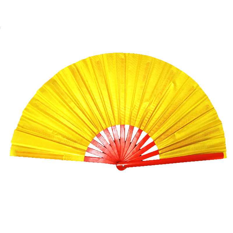 红色竹骨太极扇辰东双龙扇