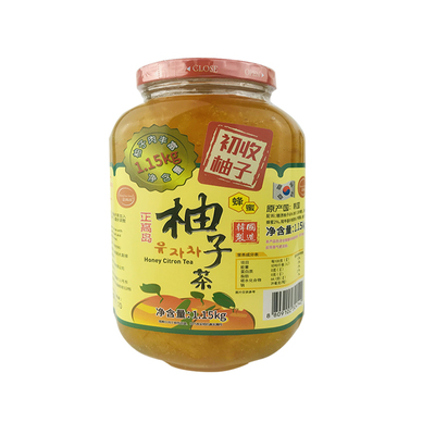 果酱蜂蜜柚子茶正高岛韩国进口