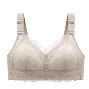 大胸显小内衣女薄款大码收副乳防下垂聚拢上托调整型文胸罩