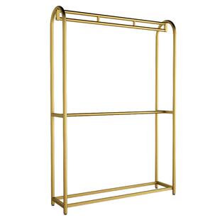 婚纱摄影展示架落地式服装店金色挂衣架商场西装礼服网红加厚货架