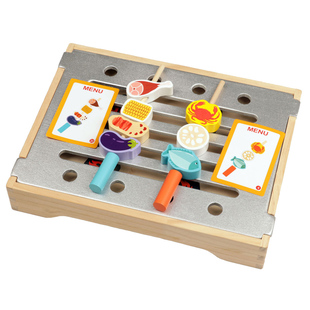 儿童过家家烧烤玩具早教益智力幼儿园娃娃家区域材料手部精细动作