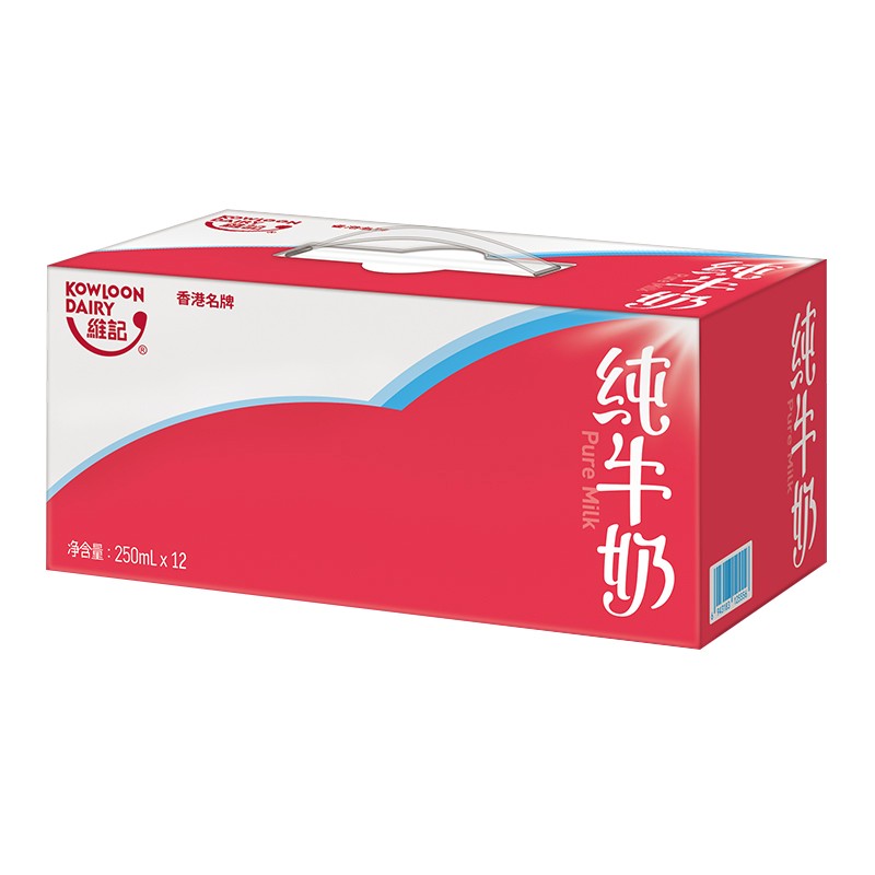 维记纯牛奶250ml*12盒