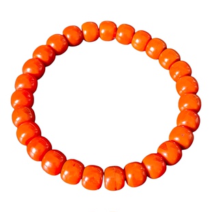 新春特价天然原矿南红手串女川料瓦西满色满肉火焰纹文玩老型手链