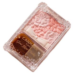 日本canmake井田砍妹花瓣腮红膏五色雕花持久自然元气渐变初学者