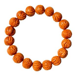 热销野生秦岭龙纹桃核核桃金刚原籽男女单圈文玩佛珠手串包邮正圆