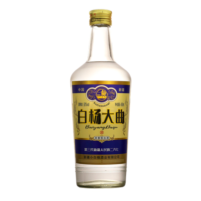 新疆特产白酒白杨大曲50度浓香型