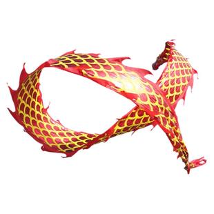 广场舞龙彩带健身龙手甩龙中老年人耍龙头钢架道具运动中国龙绸带