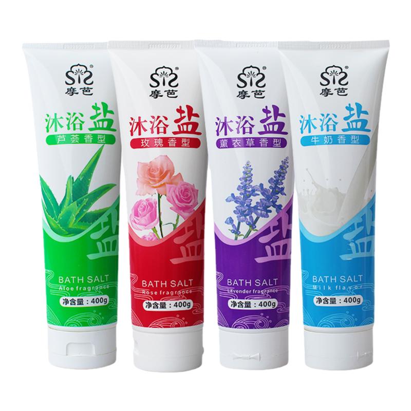 牛奶沐浴盐按摩洗澡磨砂身体后背搓盐沐浴搓澡泡泡浴浴盐沐浴露