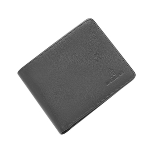 稻草人钱包男真皮多卡位头层牛皮钱夹短款礼盒装皮夹礼物送爸爸