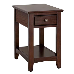 全实木沙发边柜床头柜客厅边几边桌茶桌客厅简约夹缝茶台窄柜整装