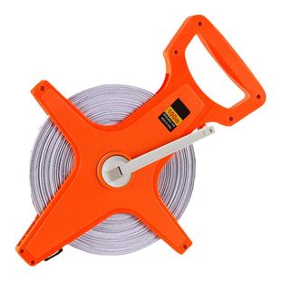 皮卷尺50米纤维卷尺20米30米工程测量100米防水软尺长钢皮尺耐磨