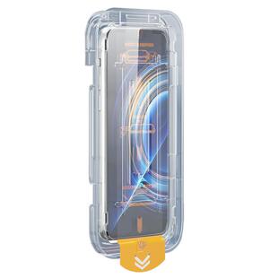 无尘仓适用红米k50钢化膜高清防摔保护除尘redmik50pro手机膜防尘贴膜神器新款k50至尊版全屏覆盖小米玻璃por