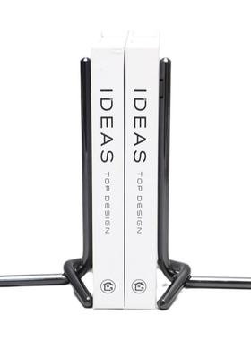 北欧金属黑色书档桌面装饰品摆件