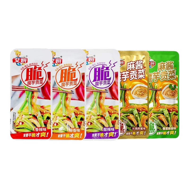 艾妍魔芋贡菜开袋即食魔芋爽香辣麻酱大包装下饭菜办公室解馋零食