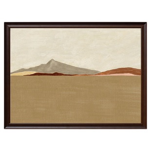 远山逸景】美式客厅装饰画玄关中古风抽象床头画餐厅斗柜卧室挂画